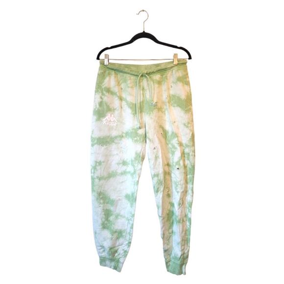 Kappa Light Green Tie Dye Sweat Pants - Picture 1 of 5